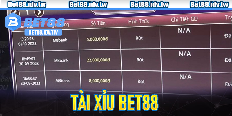 Tài xỉu Bet88